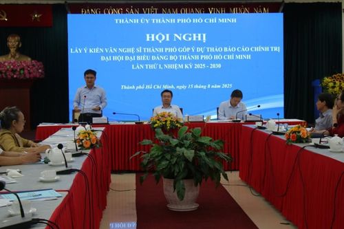 Văn nghệ sĩ góp ý dự thảo Báo cáo chính trị Đại hội Đảng bộ Thành phố Hồ Chí Minh