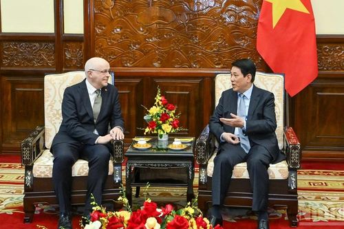 Chủ tịch nước Lương Cường tiếp Đại sứ Phần Lan tại Việt Nam Keijo Norvanto