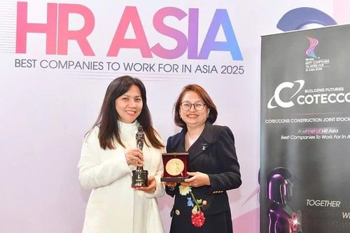 Coteccons nhận 'cú đúp' danh hiệu tại HR Asia Awards 2025