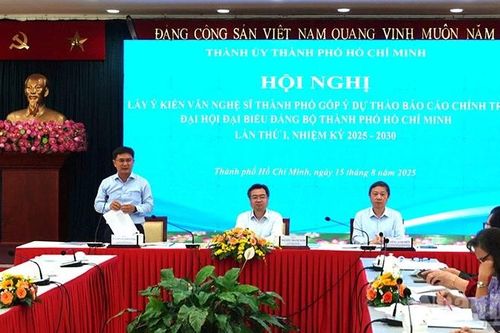 Văn nghệ sĩ Thành phố Hồ Chí Minh góp ý dự thảo báo cáo chính trị Đại hội đại biểu Đảng bộ Thành phố