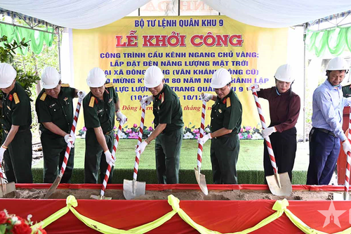 Quân khu 9: Khởi công cầu kênh Ngang Chủ Vàng