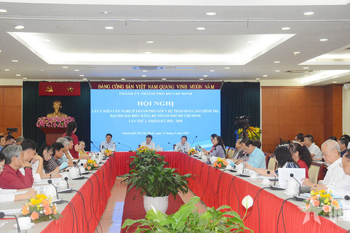 TP Hồ Chí Minh lấy ý kiến văn nghệ sĩ góp ý dự thảo báo cáo chính trị