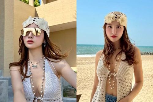 Học trò Tuấn Hưng diện áo xẻ sâu khoe thềm ngực táo bạo