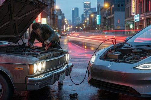 Làm sao để kích bình xe ô tô đúng cách?