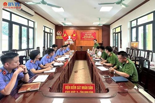 VKSND khu vực 3, tỉnh Ninh Bình: Giao ban liên ngành giải quyết tố giác, tin báo tội phạm các vụ án hình sự