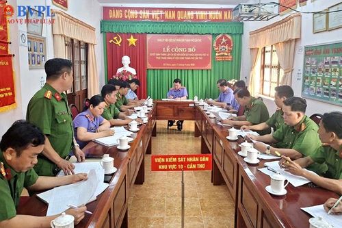 VKSND Khu vực 10 TP Cần Thơ họp liên ngành về giải quyết án tạm đình chỉ