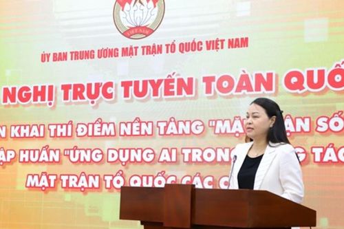 Triển khai thí điểm nền tảng 'Mặt trận số' để kịp thời lắng nghe ý kiến nhân dân
