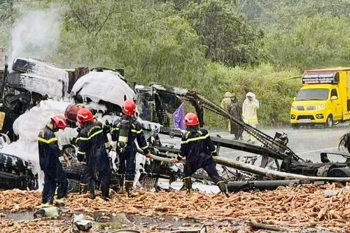 Vụ xe đầu kéo bốc cháy trên đèo Mang Yang: Tài xế xe tải đã ổn định sức khỏe