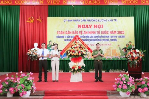 Phường Lương Văn Tri tổ chức Ngày hội toàn dân bảo vệ an ninh Tổ quốc năm 2025