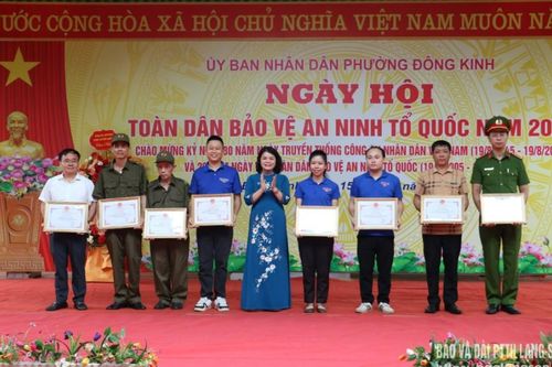 Phường Đông Kinh tổ chức Ngày hội toàn dân bảo vệ an ninh Tổ quốc năm 2025