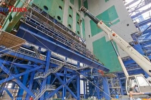 Dự án NMNĐ Long Phú 1 lắp đặt khung lò hơi, bám sát tiến độ đề ra