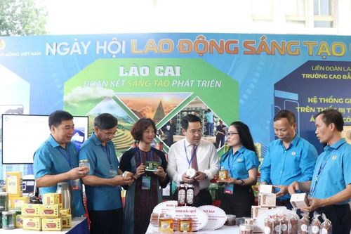 LĐLĐ tỉnh Lào Cai tham gia chương trình 'Ngày hội Lao động sáng tạo toàn quốc'