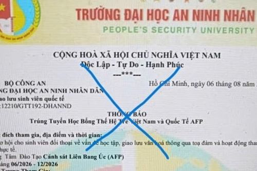 Cảnh giác lừa đảo nhận học bổng tại Cảnh sát liên bang Úc