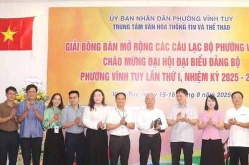 Vĩnh Tuy tổ chức hoạt động văn hóa, thể thao chào mừng Đại hội Đảng bộ phường
