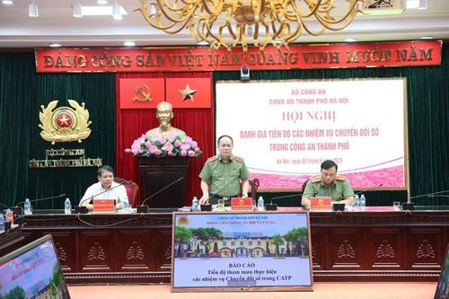 Công an thành phố Hà Nội phấn đấu là đơn vị đi đầu về chuyển đổi số