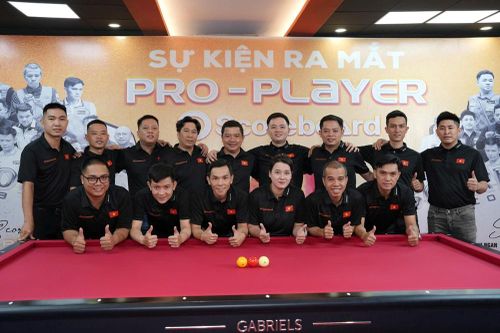 Trần Quyết Chiến cùng 'dàn sao' Billiards Việt Nam ấn tượng về bảng điểm thông minh 9Scoreboard