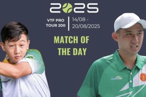 Tay vợt 13 tuổi thắng sốc người hùng Davis Cup Việt Nam ở giải vô địch quốc gia 2025