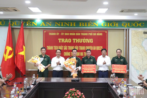 Thành phố Đà Nẵng trao thưởng nóng cho Ban Chuyên án QB525