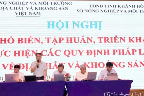 Khánh Hòa tổ chức Hội nghị phổ biến, tập huấn Luật Địa chất và khoáng sản