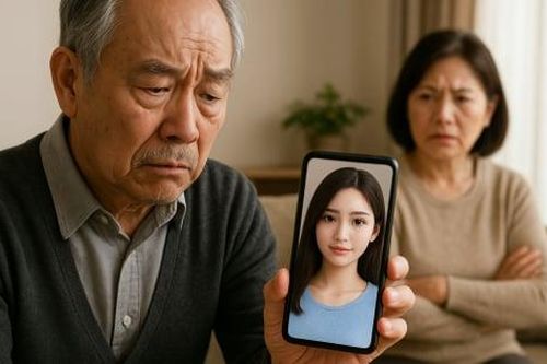 Chồng 75 tuổi đòi ly hôn vợ vì yêu cô người mẫu AI