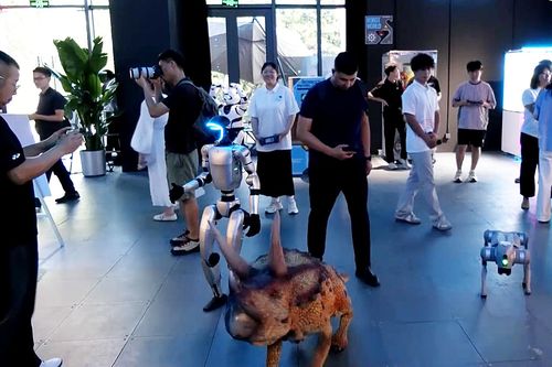 Khám phá cửa hàng bày bán robot hình người ở Trung Quốc