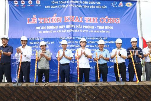 Khởi công đường dây 500kV Hải Phòng – Thái Bình chào mừng Quốc khánh