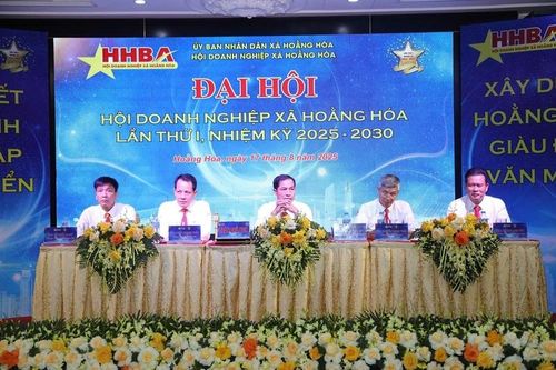 Ông Tạ Hữu Sơn được bầu làm Chủ tịch Hội Doanh nghiệp xã Hoằng Hóa