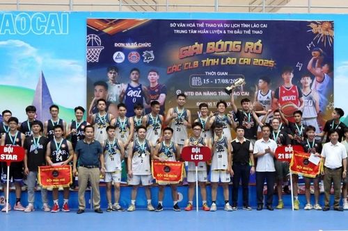 Đội LCB vô địch Giải bóng rổ các câu lạc bộ tỉnh Lào Cai năm 2025