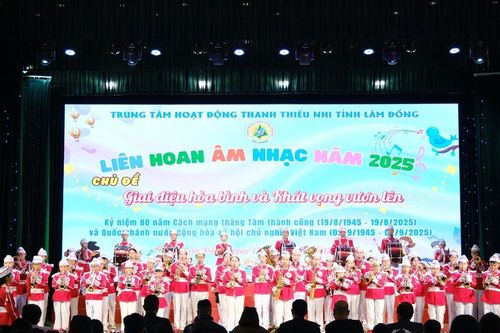 Thiếu nhi Lâm Đồng hòa nhịp 'Giai điệu hòa bình và khát vọng vươn lên'