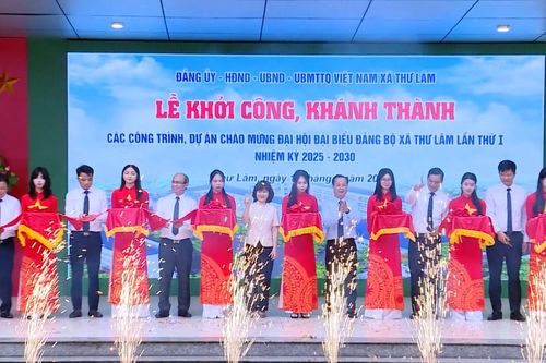Thư Lâm khánh thành trường THPT chào mừng Đại hội Đảng bộ xã