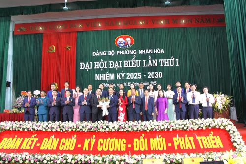 Lãnh đạo tỉnh Bắc Ninh dự Đại hội Đảng bộ phường Nhân Hòa
