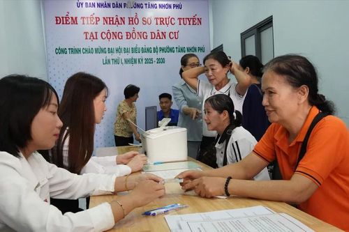 Phường Tăng Nhơn Phú ra mắt 8 điểm tiếp nhận hồ sơ hành chính tại khu dân cư