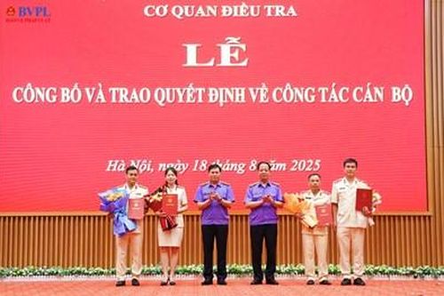Cơ quan điều tra VKSND tối cao công bố và trao quyết định về công tác cán bộ