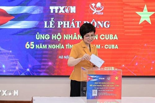 Thông tấn xã Việt Nam phát động ủng hộ nhân dân Cuba