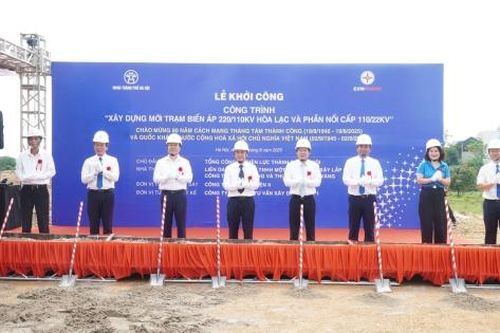 Khởi công dự án năng lượng Hòa Lạc, tăng sức mạnh hạ tầng Thủ đô