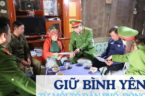 Giữ bình yên từ mỗi tổ dân phố, dòng họ