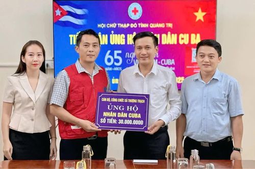 Xã Thượng Trạch: Ủng hộ Nhân dân Cuba 30 triệu đồng