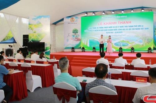 Tổng duyệt chương trình Lễ khánh thành công trình hệ thống thoát nước và xử lý nước thải