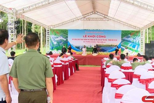 Tổng duyệt Lễ khởi công xây dựng công trình Trường Phổ thông nội trú Liên cấp TH-THCS Phiêng Khoài