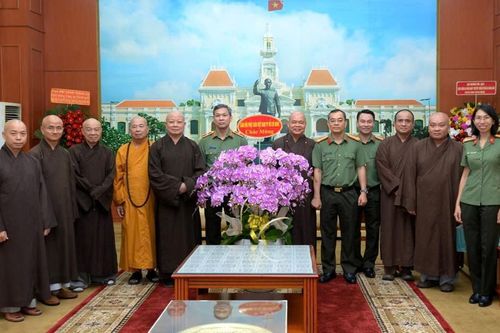 Ban Thường trực Ban Trị sự GHPGVN TP.HCM chúc mừng Ngày truyền thống Lực lượng Công an Nhân dân