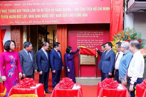 Di tích 48 Hàng Ngang - nơi Chủ tịch Hồ Chí Minh khởi thảo 'Tuyên ngôn độc lập' chính thức mở cửa