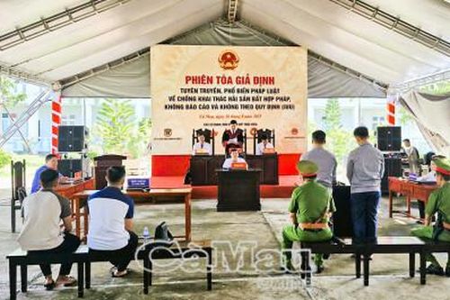Phiên tòa giả định tuyên truyền pháp luật về khai thác thủy sản