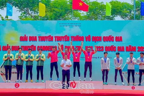 Giải Đua thuyền Canoeing vô địch trẻ U21 và U23 quốc gia năm 2025: Cà Mau đoạt 20 huy chương