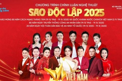 Chương trình 'Sao Độc lập' năm 2025 mang chủ đề 'Vì một Việt Nam thịnh vượng'
