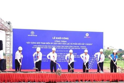 EVNHANOI: Khởi công 2 công trình trọng điểm tại phía Tây Hà Nội