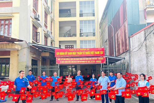 Xã Thường Tín gắn biển, khánh thành công trình 'A80 - Mặt trận đoàn kết'