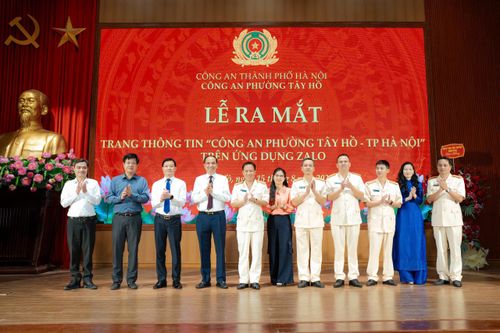 Công an phường Tây Hồ ra mắt kênh tương tác phục vụ nhân dân