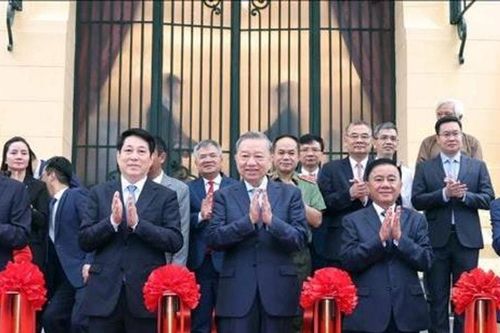 Tổng Bí thư Tô Lâm dự Lễ bàn giao công trình Tòa nhà Bắc Bộ Phủ