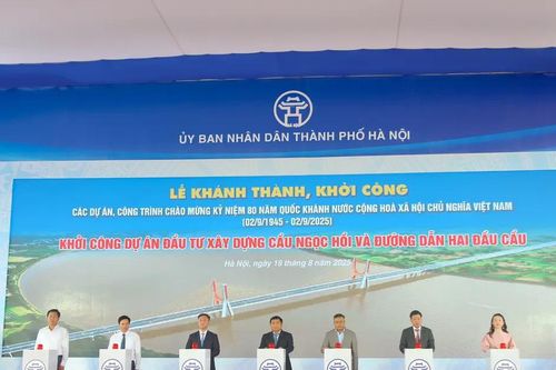 Hà Nội: khởi công cầu Ngọc Hồi bắc qua sông Hồng