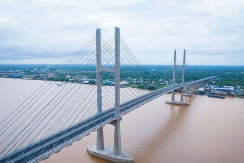 Cầu Rạch Miễu 2 nối Đồng Tháp - Vĩnh Long chính thức khánh thành